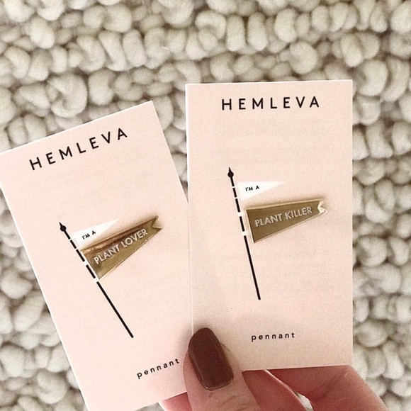 Plant Lover Pennant Enamel Pin - Picture 2 of 2